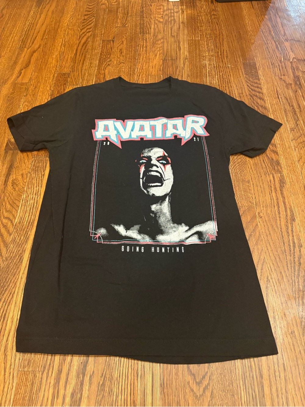 Avatar 2021 Going Hunting Tour Graphic Band Tee Shirt Johannes Eckerstrom